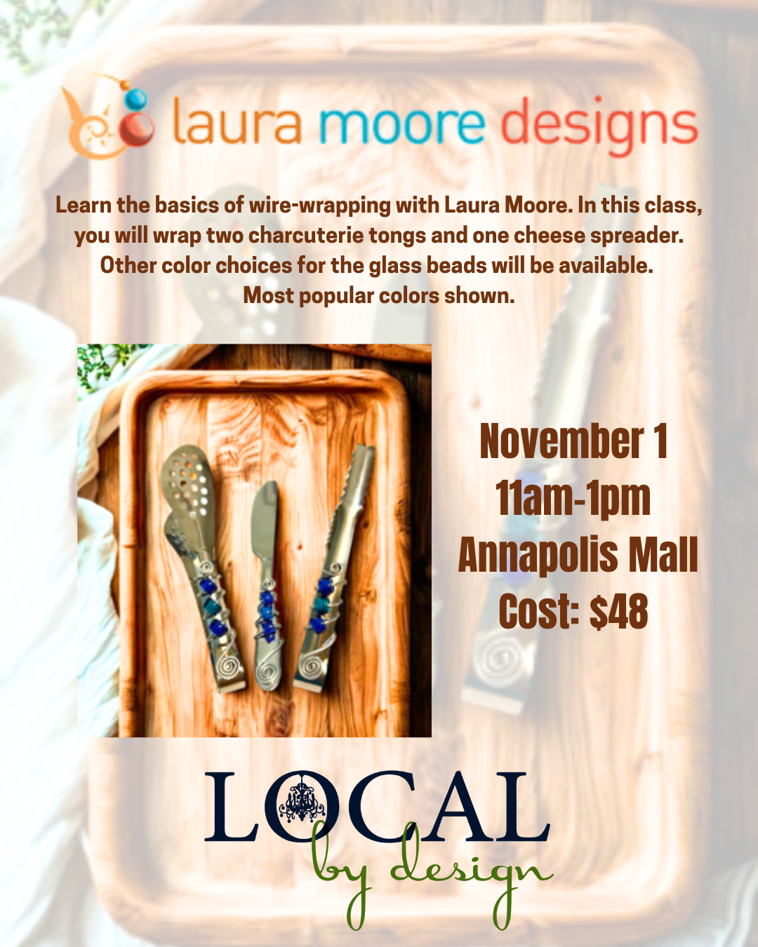 November 1 | Laura Moore Wire Wrapping Workshop