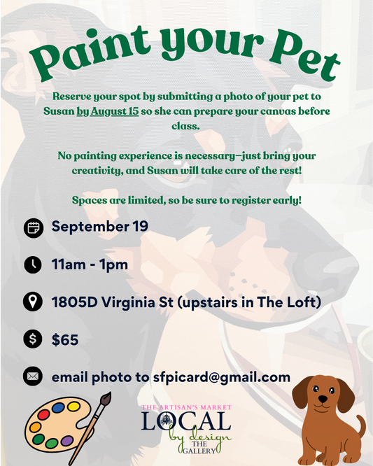 Paint Your Pet Workshop | Sept 19