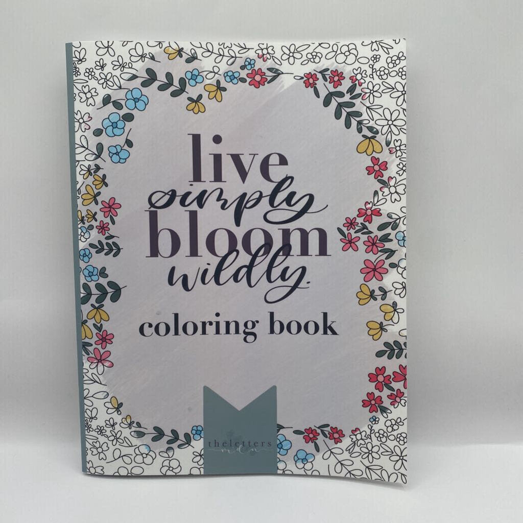 The Letters MDN | Live Simply Bloom Wildly Coloring Book