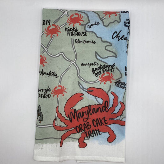 The Letters Mdn | Crab Cake Trail Towel