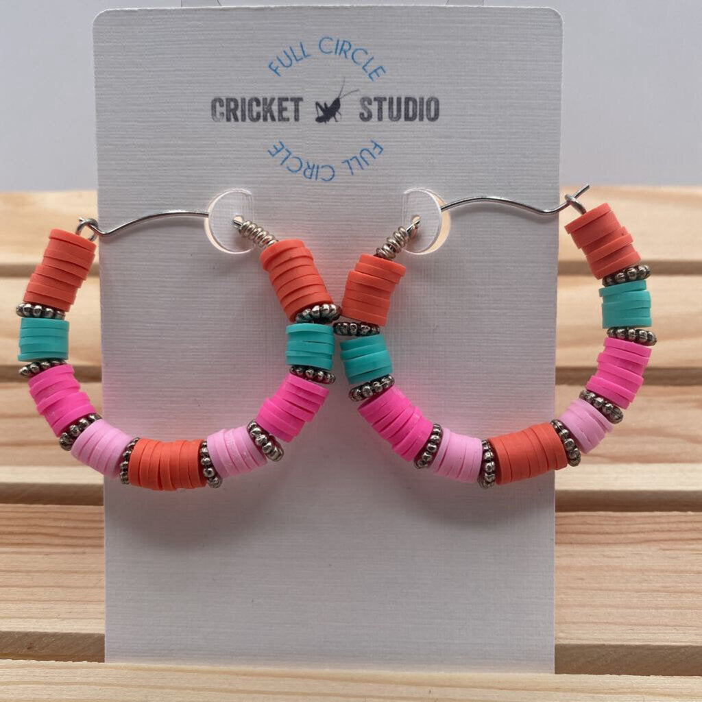 Cricket Studio | Large Heishi Hoops