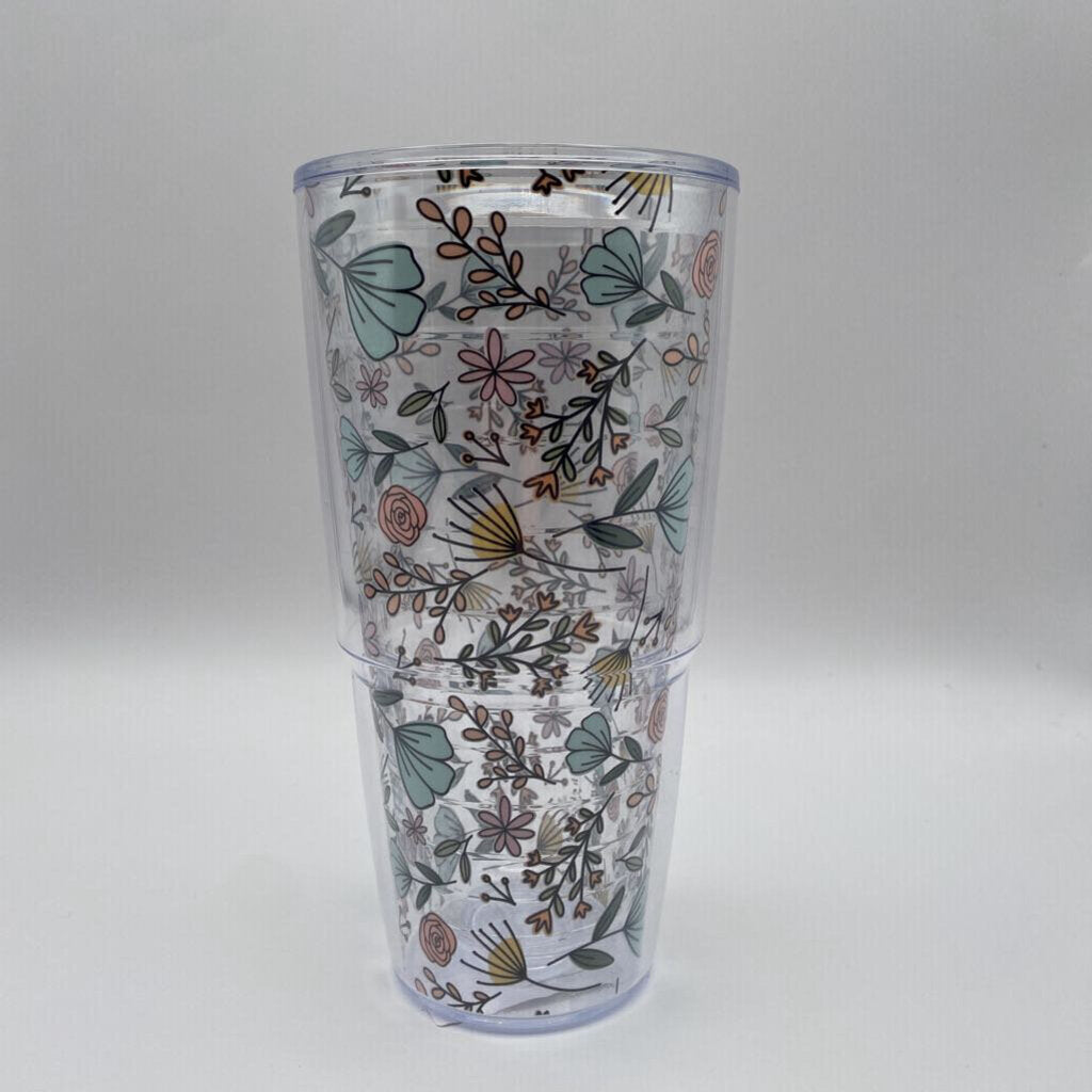 The Letters Mdn | Spring Florals 24 oz Tervis