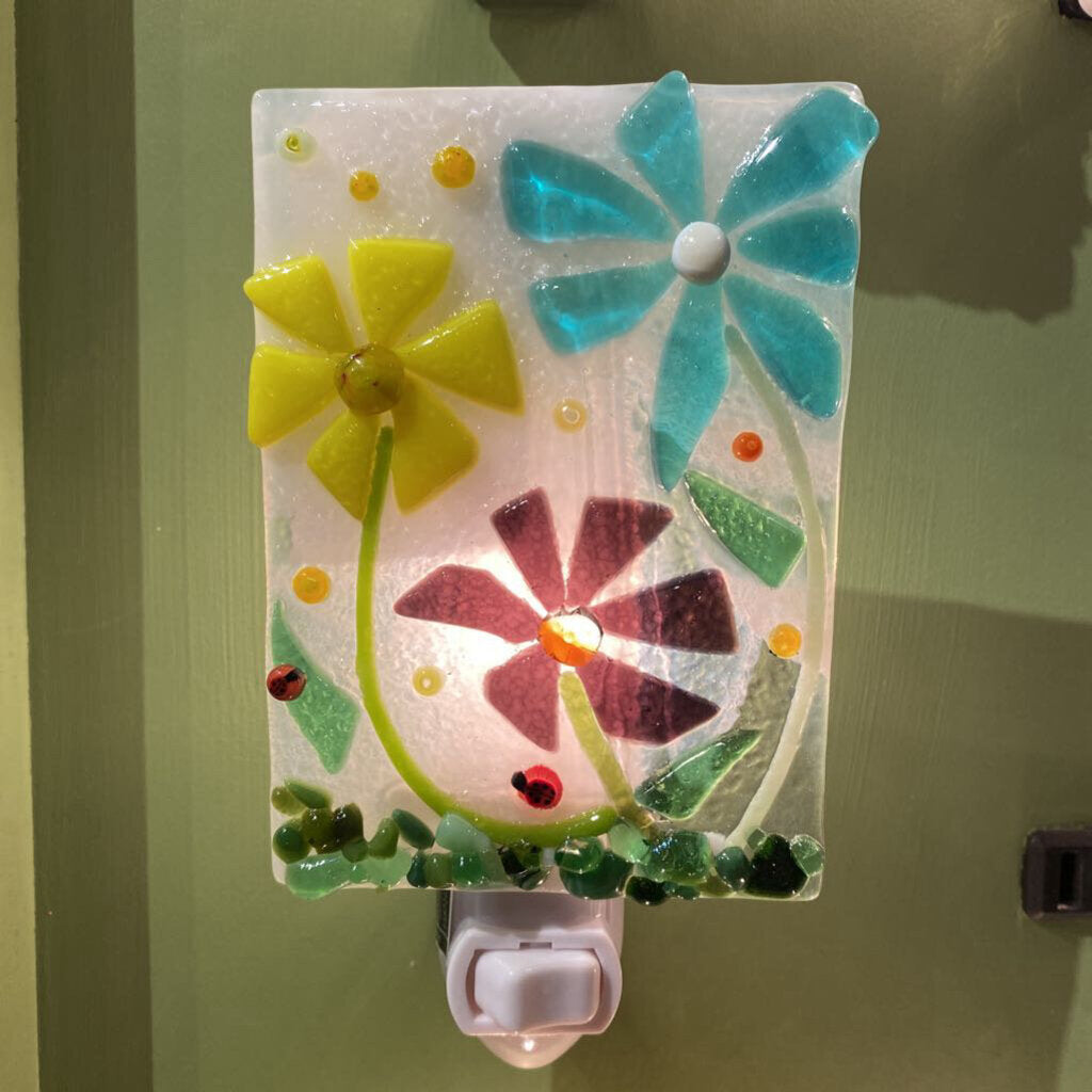 River Rock Glass Studio | Tree & Flowers Nightlights