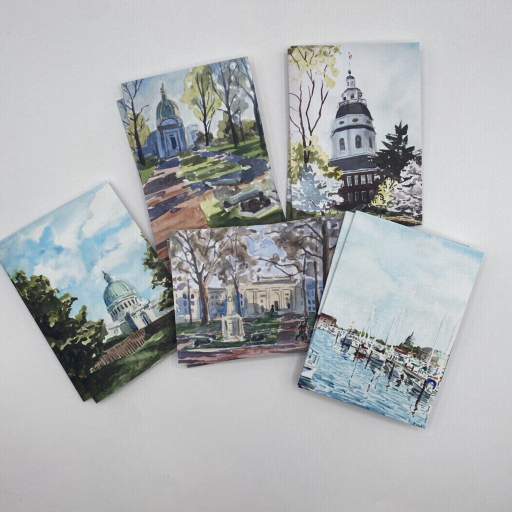 Easel on Stribling | Watercolors of the Yard Notecard Set