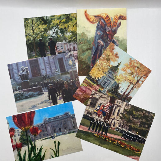 Easel on Stribling | USNA set of 6 Post Cards