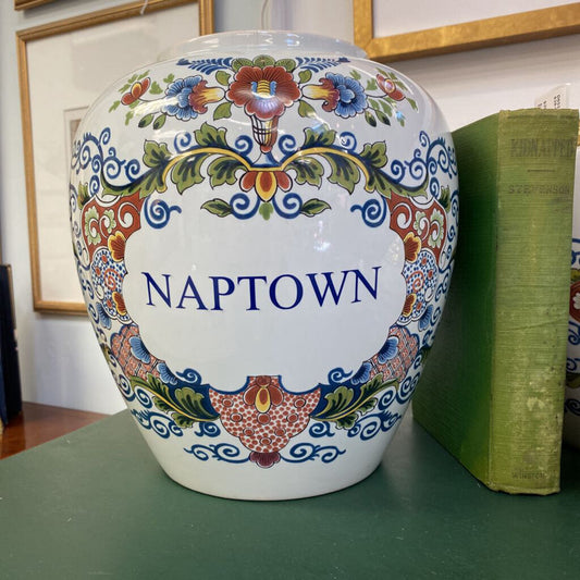 Salvage Art Reclaim | Vintage Large Naptown Tobacco Jar