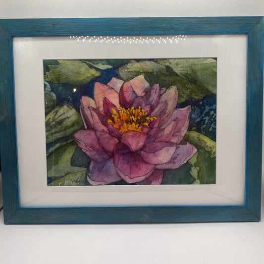 Kathy Strouss | Batik Pink Waterlily Original