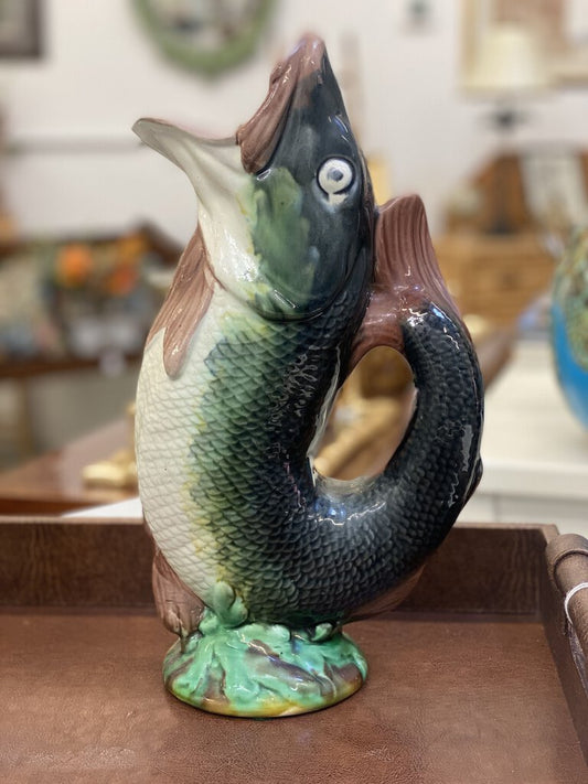 Salvage Art Reclaim | Vintage 12" Majolica Fish