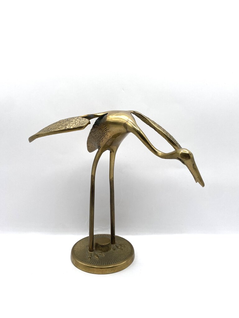 Salvage Art Reclaim | Vintage Brass Heron