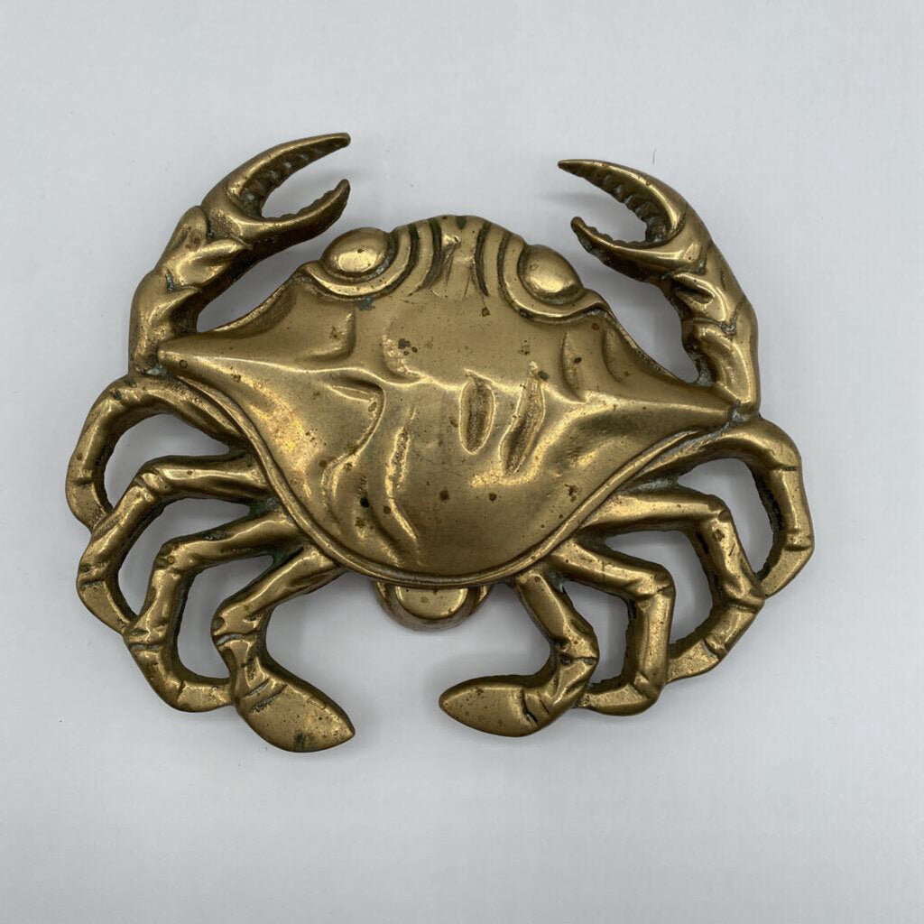 Salvage Art Reclaim | Vintage Brass Crab Door Knocker