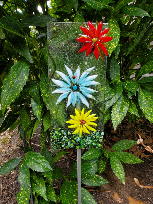 Deborah Hines | Fused Glass Garden Art
